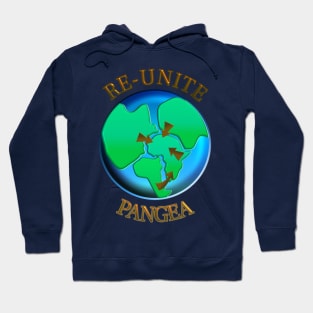 Re-unite Pangea Funny Geological World Map Hoodie